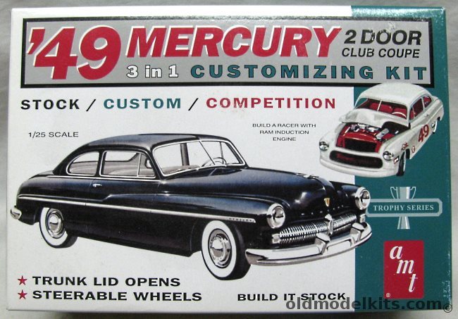 AMT 1/25 1949 Mercury 2 Door Club Coupe 3 in 1, AMT654-12 plastic model kit